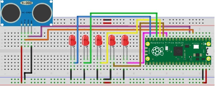 Distance Meter Circuit Diagram