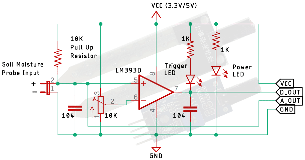 soil moisture sensor arduino circuit diagram