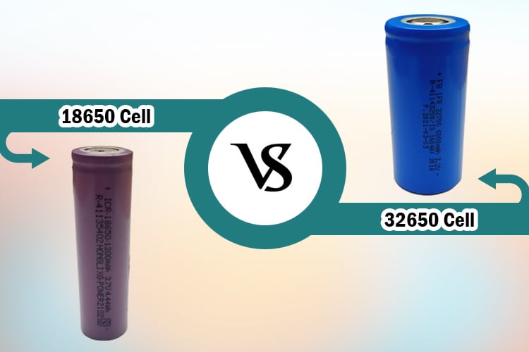 18650 Lithium Ion NMC Cells Vs 32650 LiFePO4 Cells