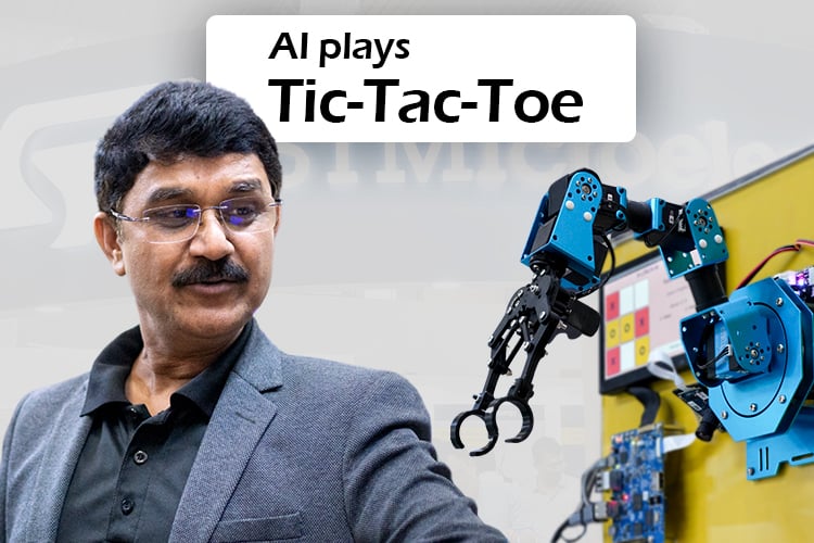 STMicroelectronics' Booth  at electronica India 2025