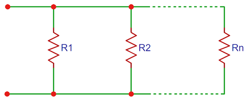 Parallel Resistor Circuit Diagram - Multiple Resistors Connected in Parallel