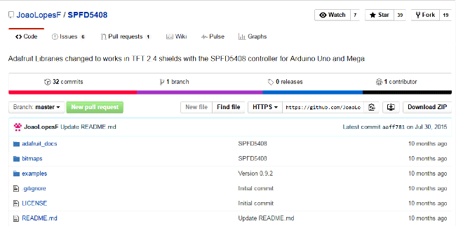 TFT LCD library SPFD5408