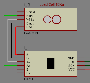 Load Cell to HX711 Weight Sensor Arduino Connection Wiring Diagram