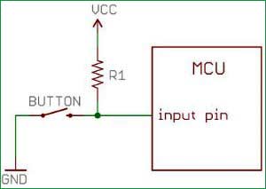pull-up-resistor-with-push-button-with-PIC-Microcontroller