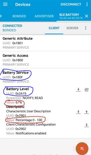 nRF android application
