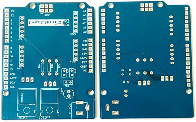 Assembling Arduino Power Supply Shield PCB
