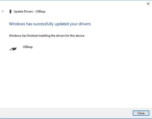 Driver Updated for USBASP v2 Module for Programming AVR Microcontroller Atmega16