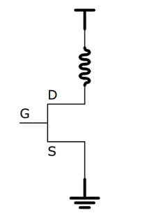 Simple N-channel MOSFET PWM motor driver for unidirectional control