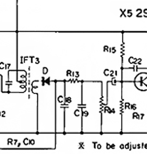 AM detector circuit with germanium diode and AGC voltage generation