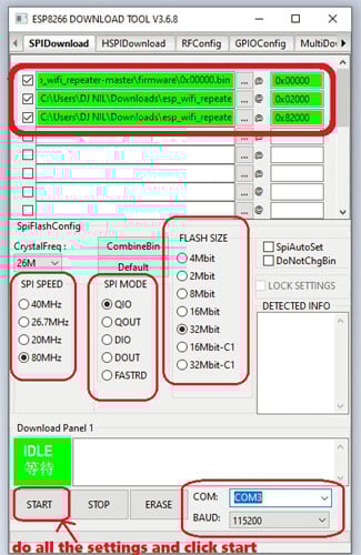 ESP8266 Flash Download Tool