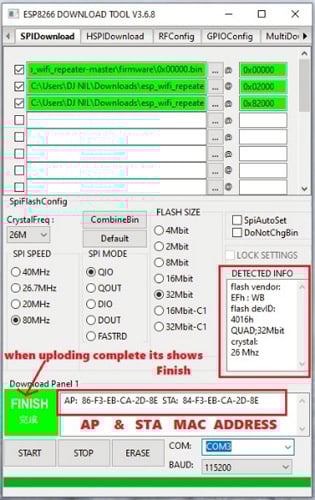ESP8266 Flash Download tool