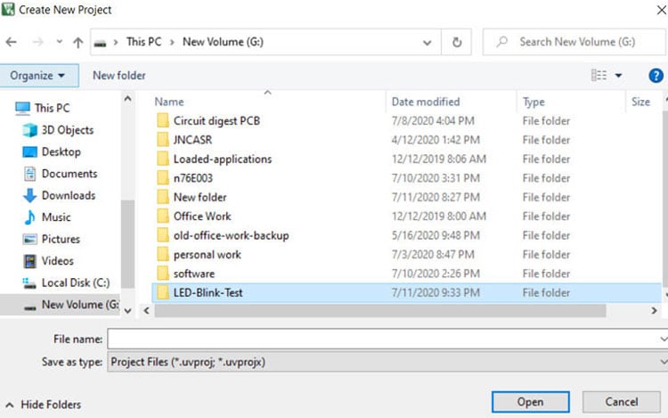 N76E003 LED Blinking