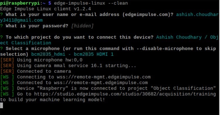 Edge Impulse Account Login
