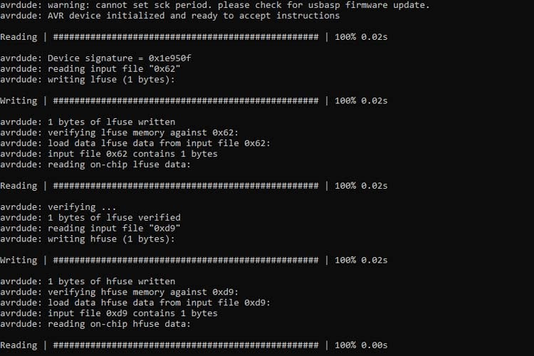 Fuses in AVR with Avrdude