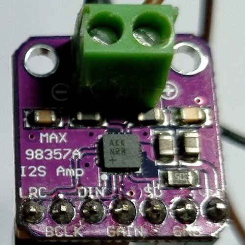 MAX98357A I2S amplifier module for ESP32 internet radio