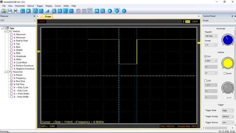 Monostable Multivibrator Circuit Waveform