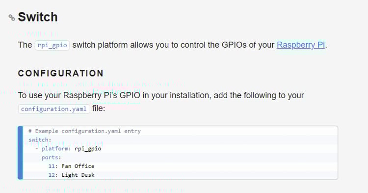 Raspberry Pi GPIO Configuration