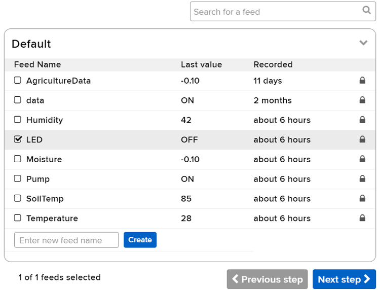 Toggle Button Configuration for IoT Smart Agriculture Control Toggle button settings for manual actuator control in smart agriculture using IoT
