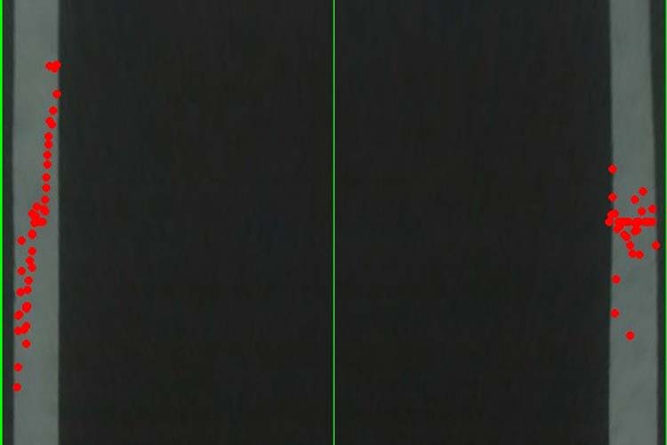 Hough Line Transform of Track