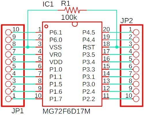 MG82F6D17 IC Schematic Diagram