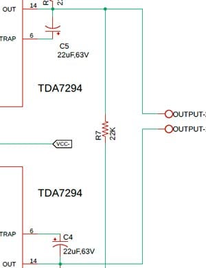 Setting Output and Configuring TDA7294 Based Amplifier