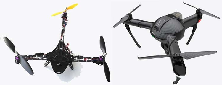 Tricopter frame designs