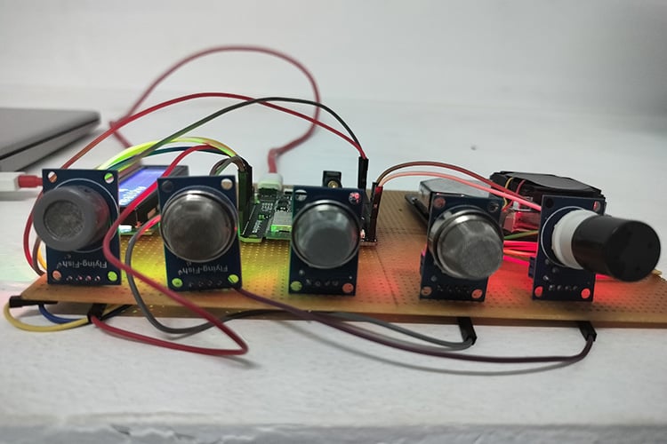 Air Quality Index Monitoring System Side