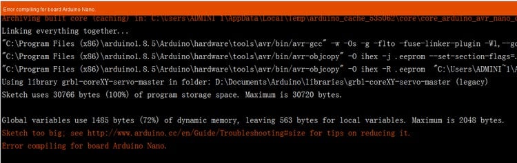 Arduino Error Sketch Too Large