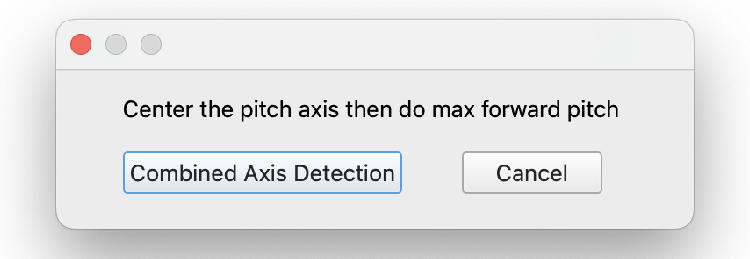 Selecting Combined Axis Detection