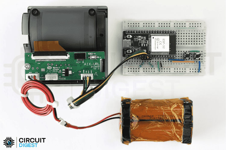 Completely Assembled Thermal Printer ESP32