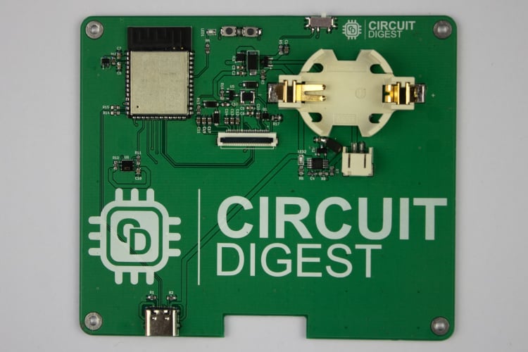 Desktop Weather Station PCB Boards Front