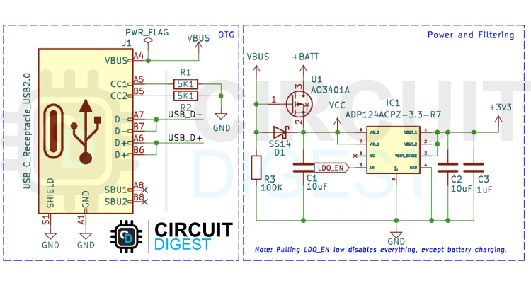 Desktop Weather Station USB Input and Power Management