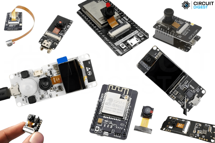 Different Types ESP32 Based Camera Modules