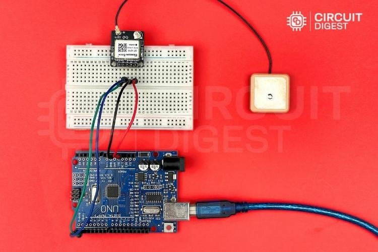GT U16 gps module Connection with Ceramic Patch Antenna with UFL
