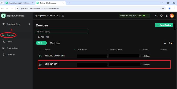 Generate Code and Template for Blynk Plant Watering System