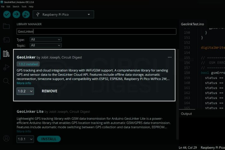 Instaling GeoLinker Raspberry Pi Pico GPS Tracker