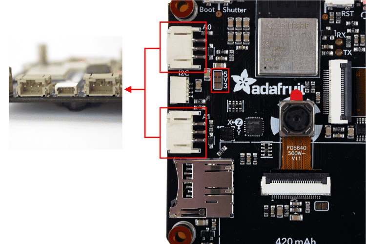 Adafruit MEMENTO JST-PH analog ports A0 and A1