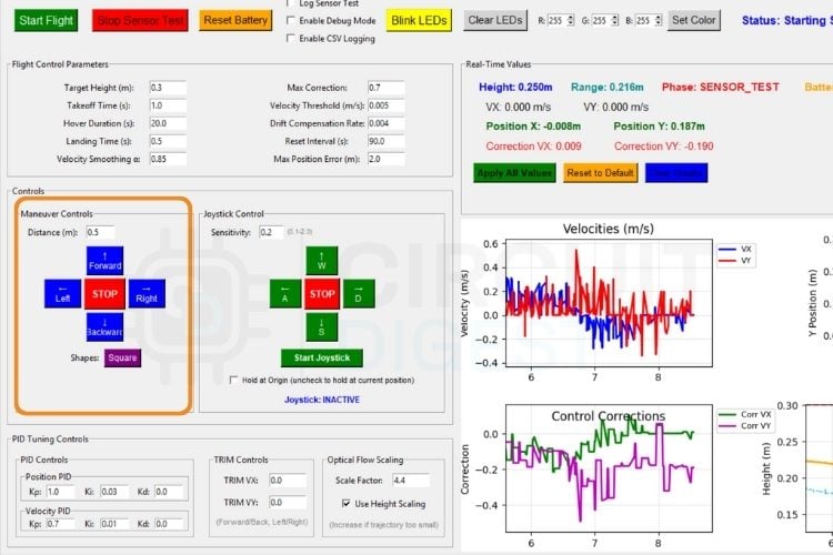 LiteWing Maneuver Control Section
