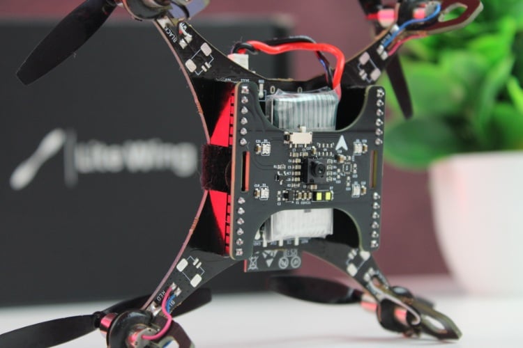 LiteWing Drone Flight Positioning Module Connected to the Drone