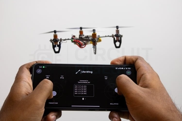 Controlling drone with smartphone app