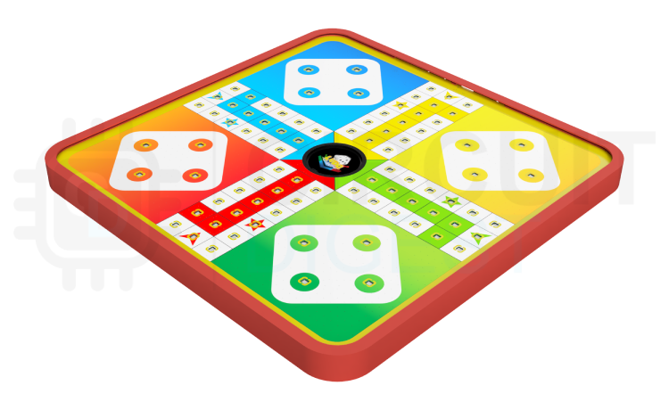 The 3D View of Ludo Board PCB