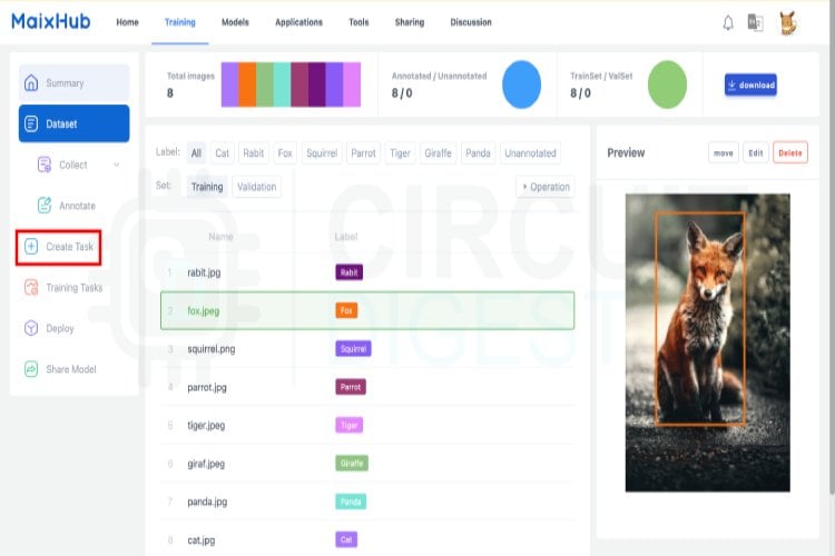 MaixHub Annotated Images View