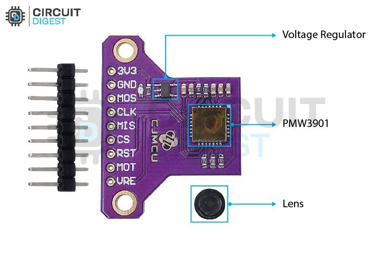 PMW3901 Module Parts Marking