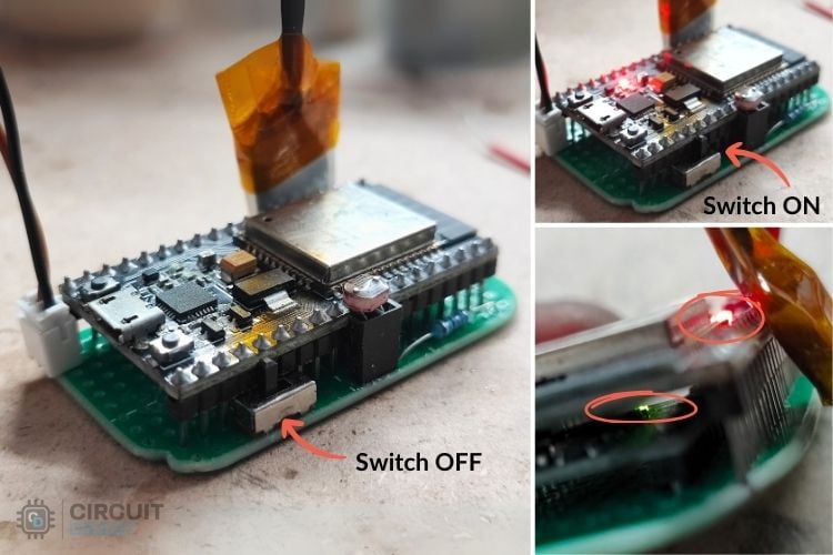 Powering Circuit of esp32 air mouse