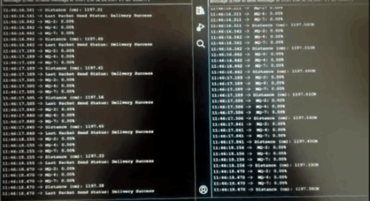 Project Output Data Display