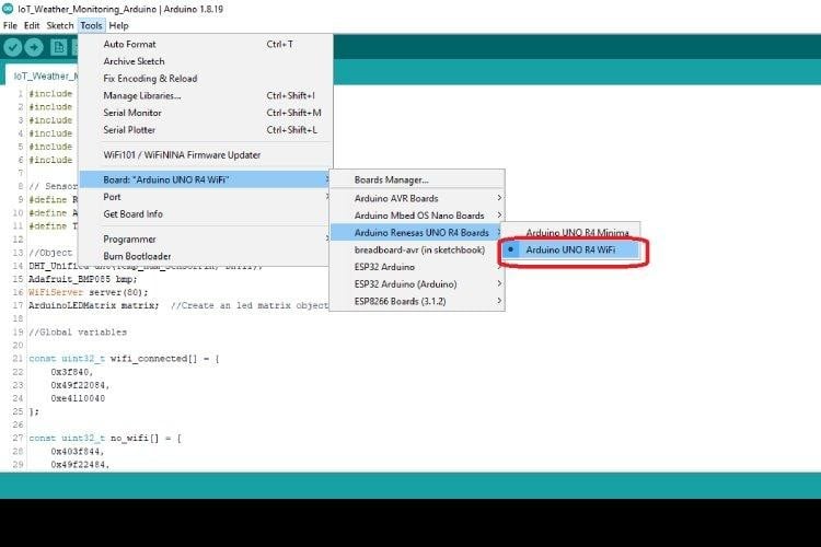 Uploading Code into Arduino Uno