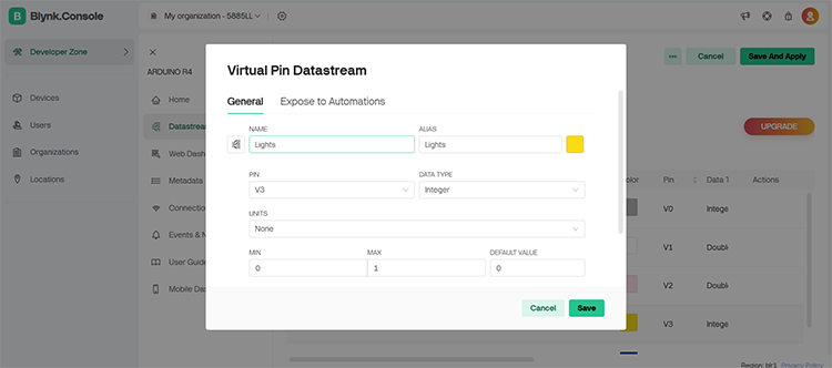 Virtual Pins Smart Home
