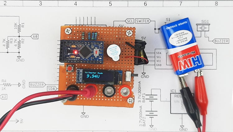 Arduino Multimeter LED Forward Voltage Testing