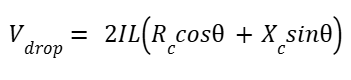 cable voltage drop calculation formula