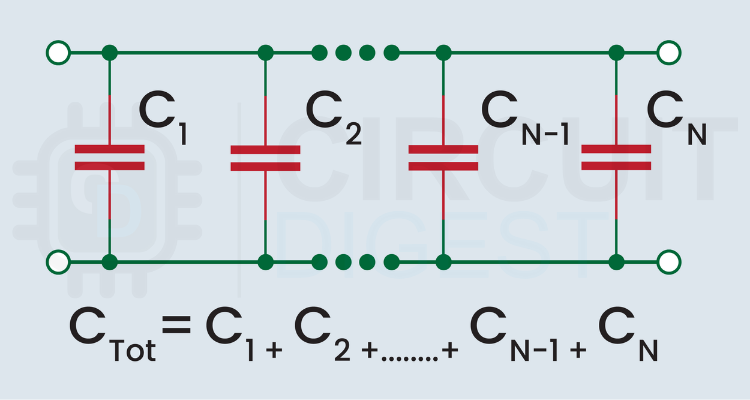 capacitor formula in parallel